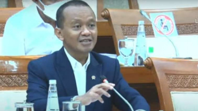 Menteri Investasi Bahlil Lahadalia.