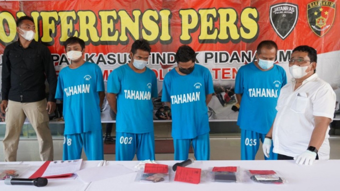 Polda Jateng Bekuk Empat Pelaku Judi Togel Jenis Singapore.