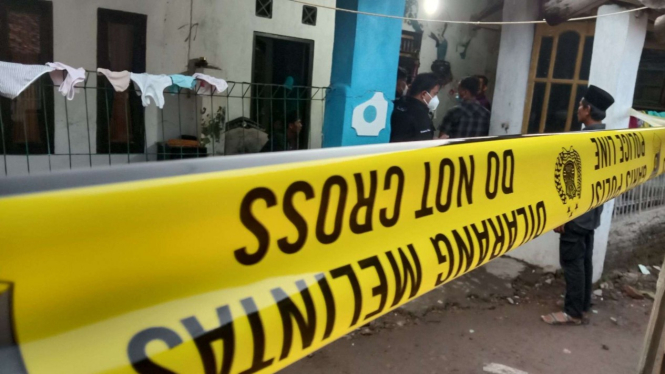 Ilustrasi garis polisi.