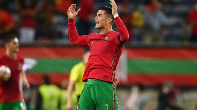 Kapten Timnas Portugal, Cristiano Ronaldo.