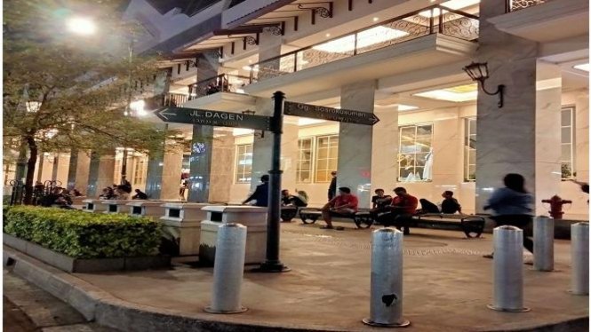 Salah satu sudut depan mal malioboro