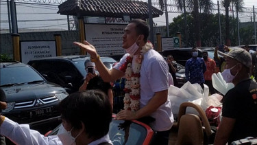 Saipul Jamil bebas dari penjara.