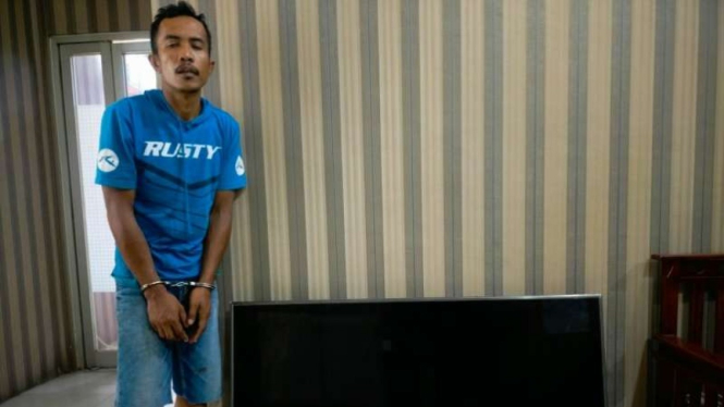Pelaku pembobolan gedung PN Rantauprapat.