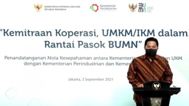 Menteri BUMN Erick Thohir.