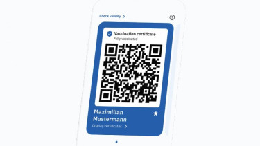 Ilustrasi sertifikat vaksin digital.