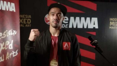 Mario Satya usai kalahkan Yacub Christ di Fight Night 47