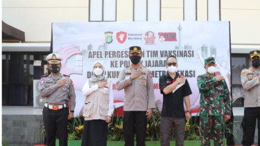 Indonesia Pasti Bisa Salurkan 9 unit Mobil Vaksin ke Polres Metro Bekasi