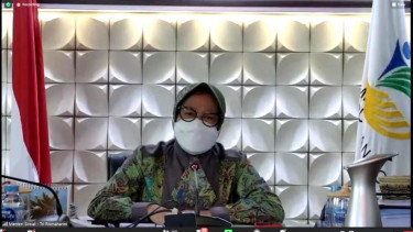 Mensos Tri Rismaharini dalam Diskusi Sespimti Polri Dikreg ke 30 Tahun 2021.