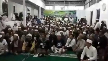Tangkapan Layar Video Deklarasi Front Persaudaraan Islam yang Beredar di Medsos.