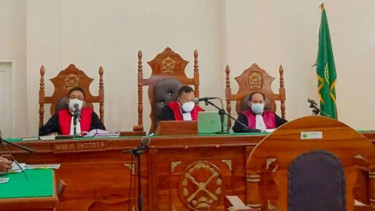 Sidang kasus jual beli vaksin sinovac ilegal di Medan.