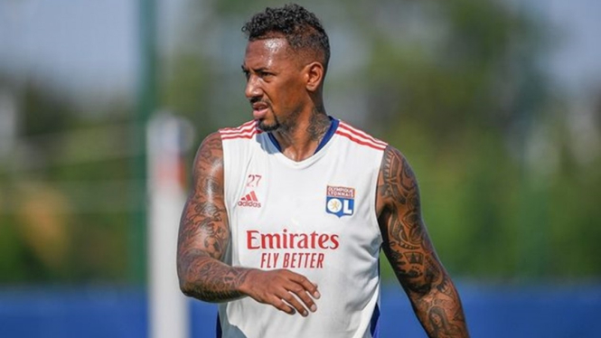 Jerome Boateng berlatih bersama Lyon