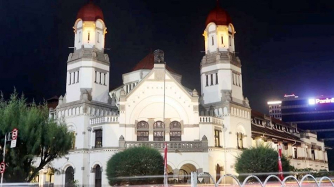 Lawang Sewu aset milik PT KAI di Semarang Jawa Tengah.
