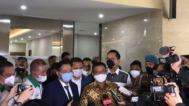 Moeldoko Saat Melaporkan Peneliti ICW di Bareskrim Polri