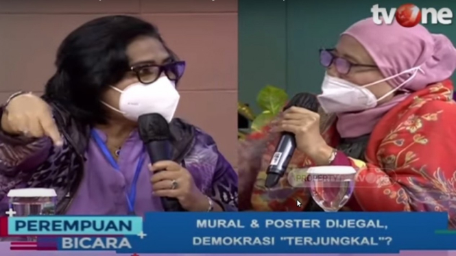 Debat Politikus Nasdem Irma Suryani Chaniago dan pengamat politik senior Chusnul Mariyah