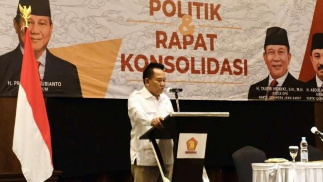 Rapat konsolidasi Partai Gerindra Jabar