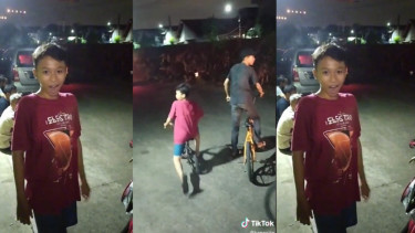 Viral Bocah Ini Bisa Tiru Suara Sirine Mobil Polisi (TikTok/kangciks)