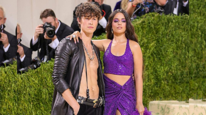 Shawn Mendes dan Camila Cabello di Met Gala 2021.