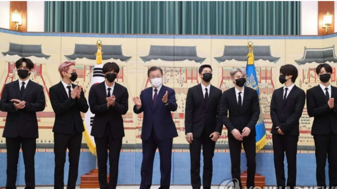 BTS dan Presiden Korea Selatan