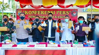 Konpers Polrestabes Medan soal penggagalan peredaran narkoba dari Malaysia