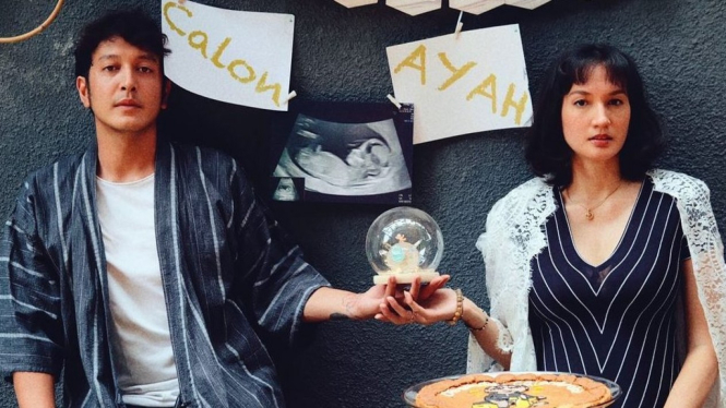 Nadine Chandrawinata dan Dimas Anggara