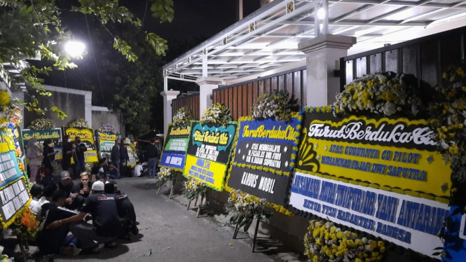 Kediaman rumah Co-pilot Rimbun Air Fajar Dwi Saputra di Bekasi, Jawa Barat