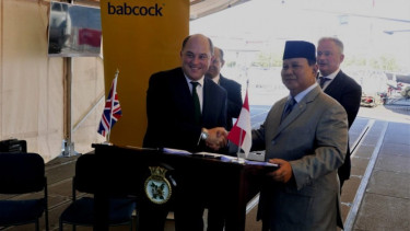 Menteri Pertahanan Inggris, Ben Wallace, dan Menteri Pertahanan RI Prabowo.