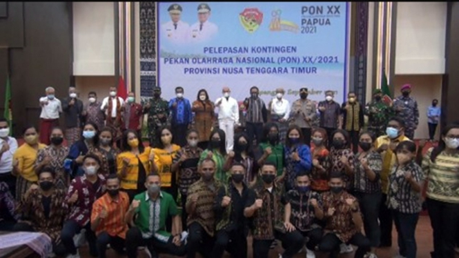 Pelepasan kontingen NTT ke PON XX Papua