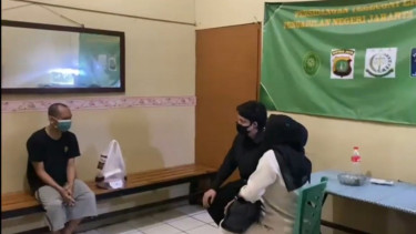 Aurel dan Atta datangi pelaku yang cemari nama baiknya di Polres Metro Jaksel.