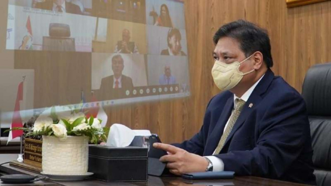 Menko Perekonomian Airlangga Hartarto.