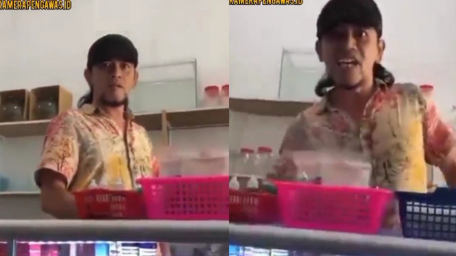 Viral Preman Ludahi Ibu-ibu Penjual Akuarium (Instagram/kamerapengawas.id)