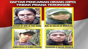 4 DPO teroris poso kelompok Mujahidin Indonesia Timur (MIT)