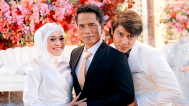 Lesti Kejora bersama sang ayah, Endang Mulyana & Rizky Billar