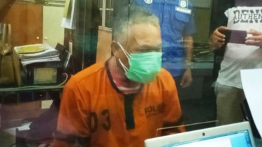 Zul Aldrin Siregar (52), ditangkap polisi karena menembak teman sendiri.