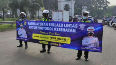 Polres Tangerag Selatan turut menggelar operasi patuh jaya.