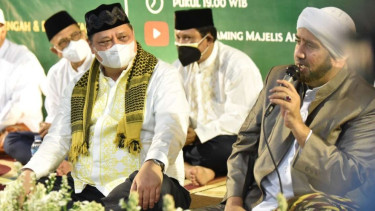 Airlangga Hartarto Saat Haul Ki Ageng Gribig