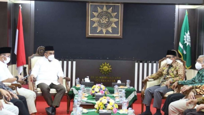 Sekjen Gerindra Ahmad Muzani Temui PP Muhammadiyah