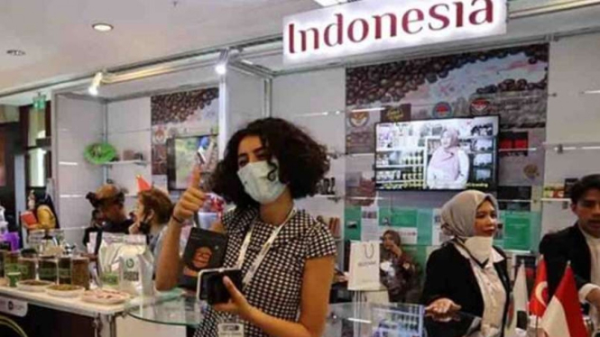 Kopi Asal Indonesia di Pameran Coffex Istanbul 2021.