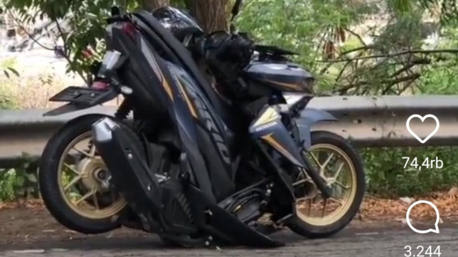 Honda Vario 150 kecelakaan