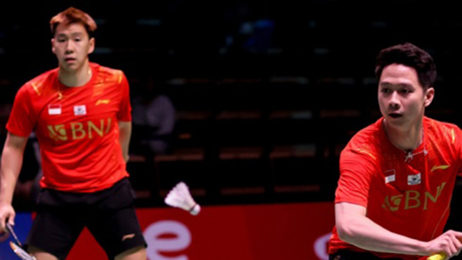 Kevin Sanjaya Sukamuljo/Marcus Fernaldi Gideon di Piala Sudirman 2021
