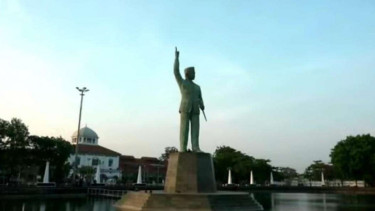 Patung Bung Karno di Polder Stasiun Semarang Tawang (Ilustrasi)