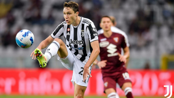 Federico Chiesa saat Juventus vs Torino