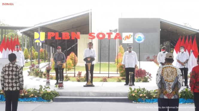 Presiden Jokowi Resmikan PLBN Sota, Merauke Papua