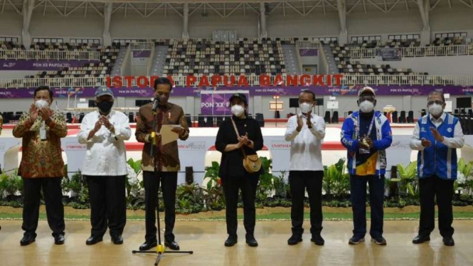 Peresmian Istora Papua Bangkit.
