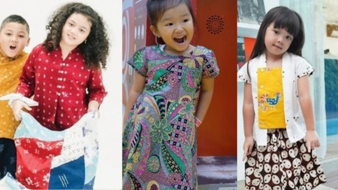 Deretan anak artis pakai batik.