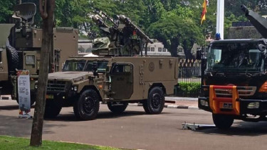 Ranpur TNI AD jenis Multi Purpose Combat Vehicle (MPCV) dipamerkan depan Istana