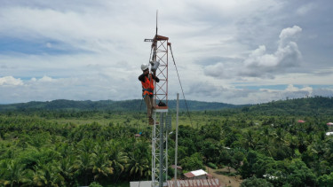 Menara BTS Telkomsel.