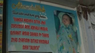 Nama anak di Tuban mencapai 19 kata