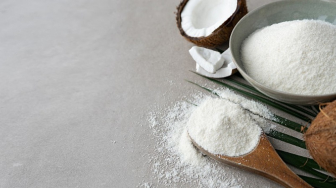 Ilustrasi tepung kelapa.