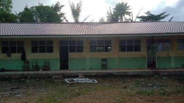 Atap gedung SDN di Padangsidimpuan yang kini sudah diperbaiki