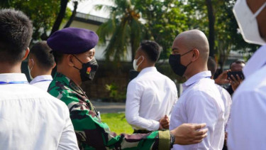 VIVA Militer: Wadan Lantamal III Jakarta mengecek kesiapan calon prajurit TNI AL